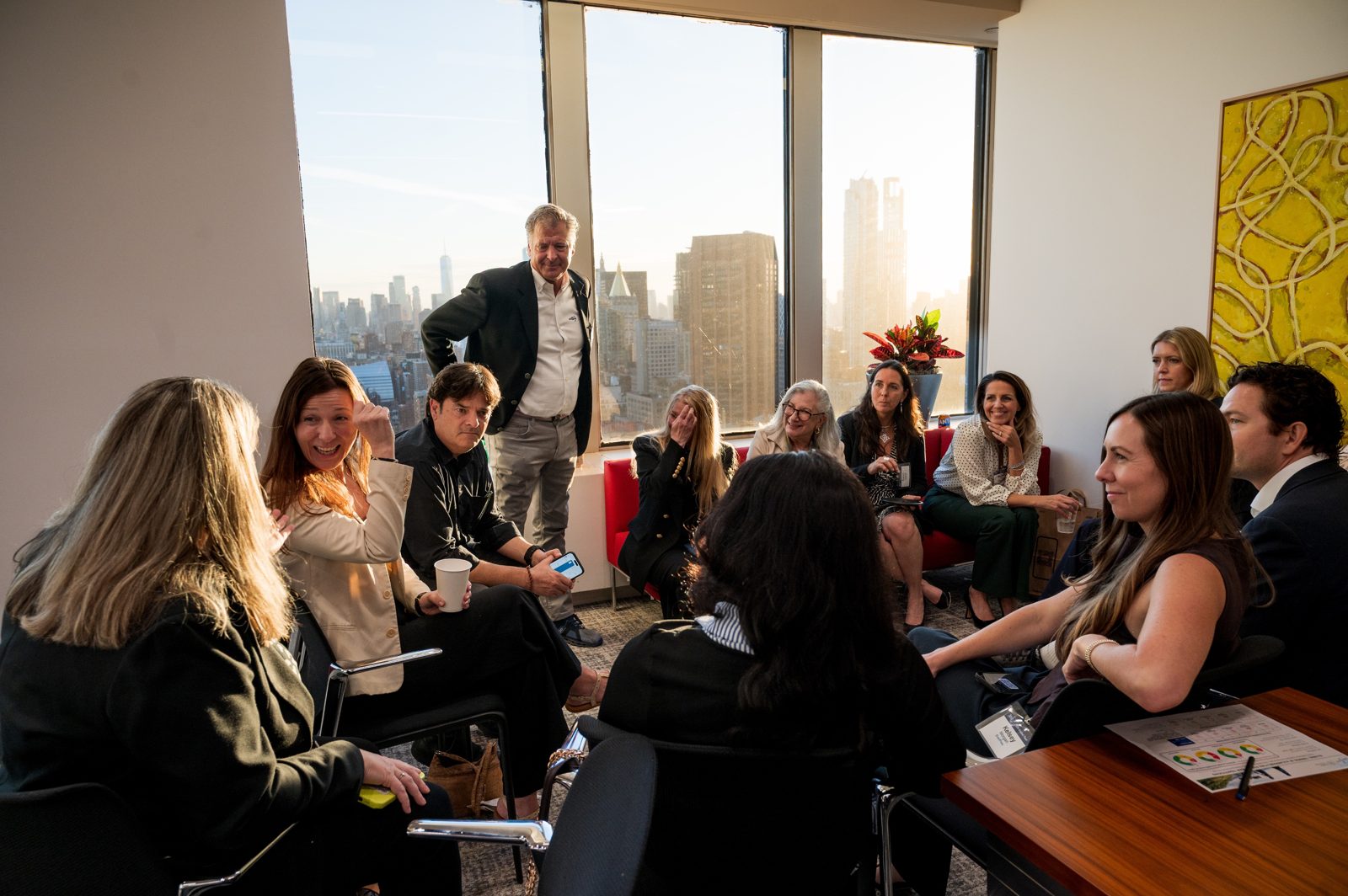 Members in a roundtable session at a 361Firm gathering